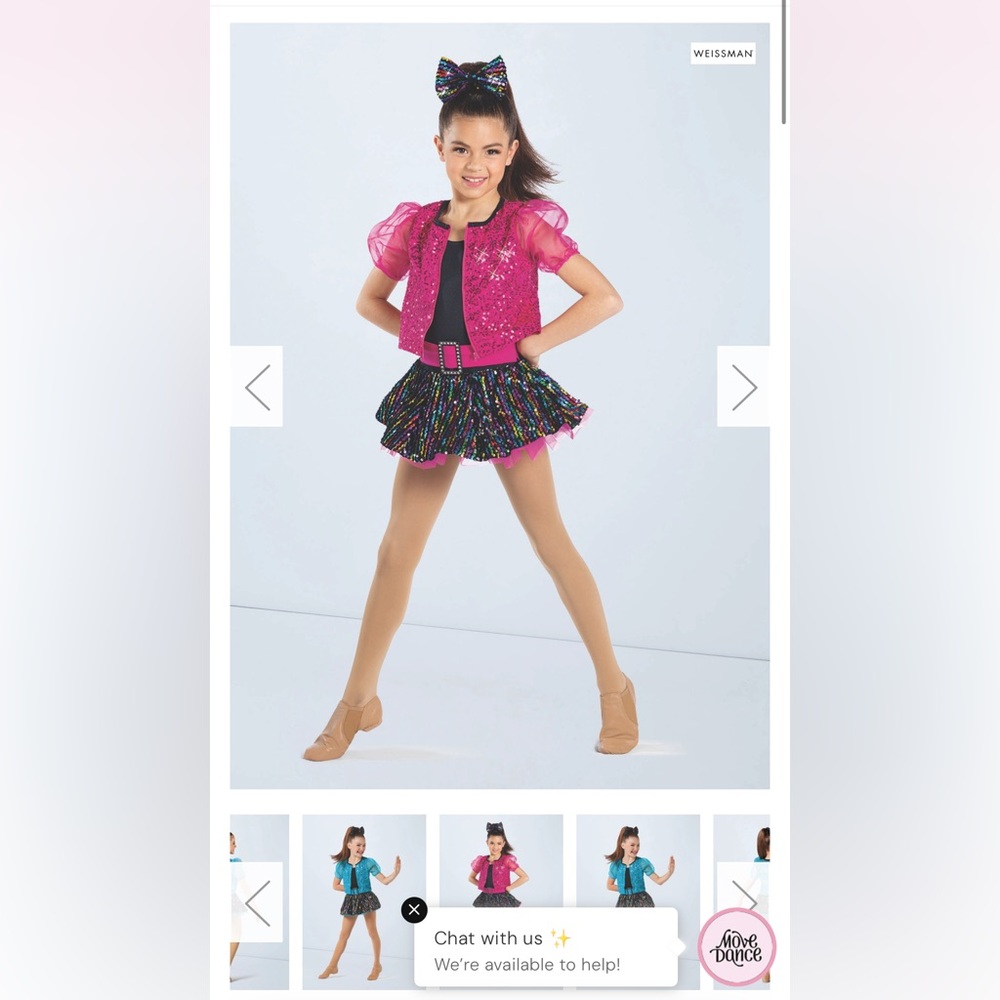 Weissmans party people dance costume in lipstick